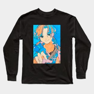 Blue chrysanthemum Long Sleeve T-Shirt